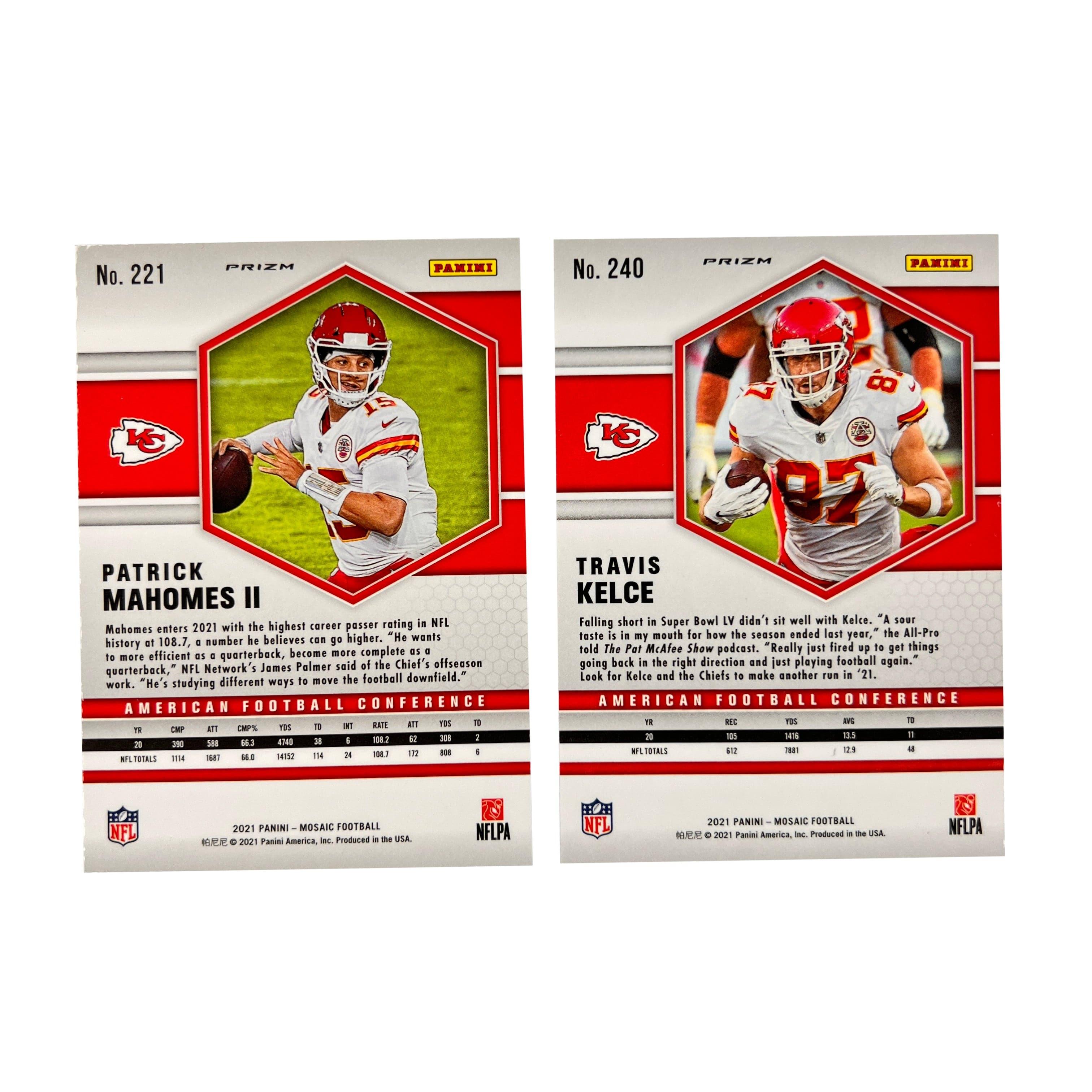 Kansas City Chiefs Panini NFL 21 Mosaic Pink/Green 2 Card Set