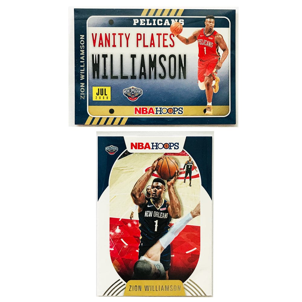 Zion Williamson New Orleans Pelicans Panini NBA 20-21 Hoops 2 Card Set