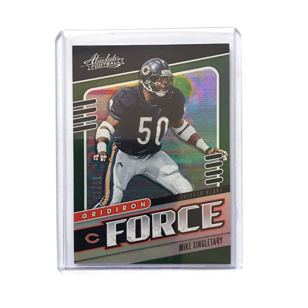 Mike Singletary Chicago Bears 2019 Panini Absolute NFL Gridiron Force 15/25 Card