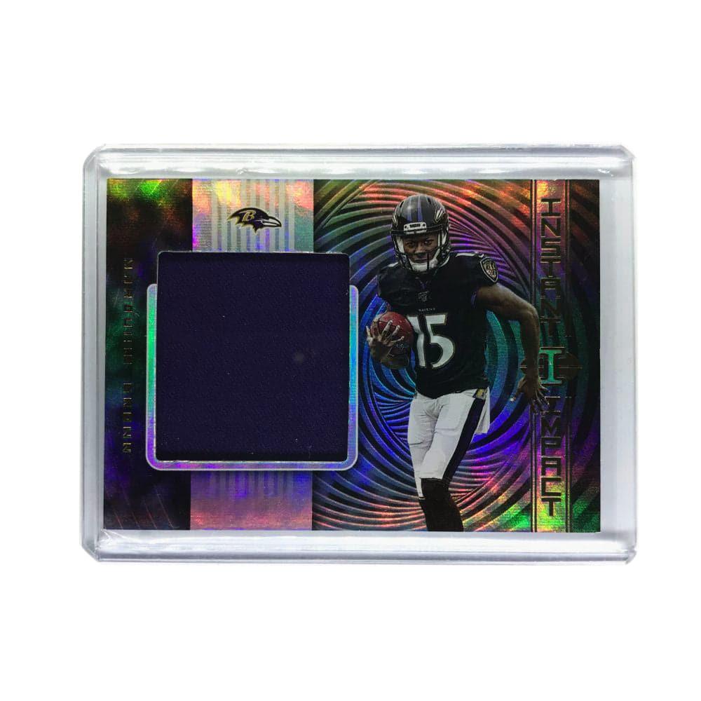 Marquise Brown Baltimore Ravens 2019 Panini Illusions NFL Instant Impact Patch Card