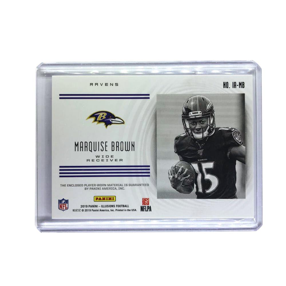 Marquise Brown Baltimore Ravens 2019 Panini Illusions NFL Instant Impact Patch Card