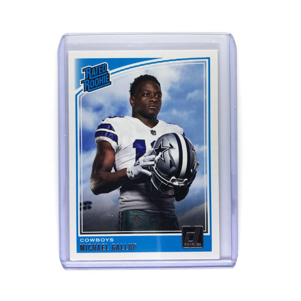 Michael Gallup Dallas Cowboys 2018 Panini Donruss NFL Rated Rookie Card