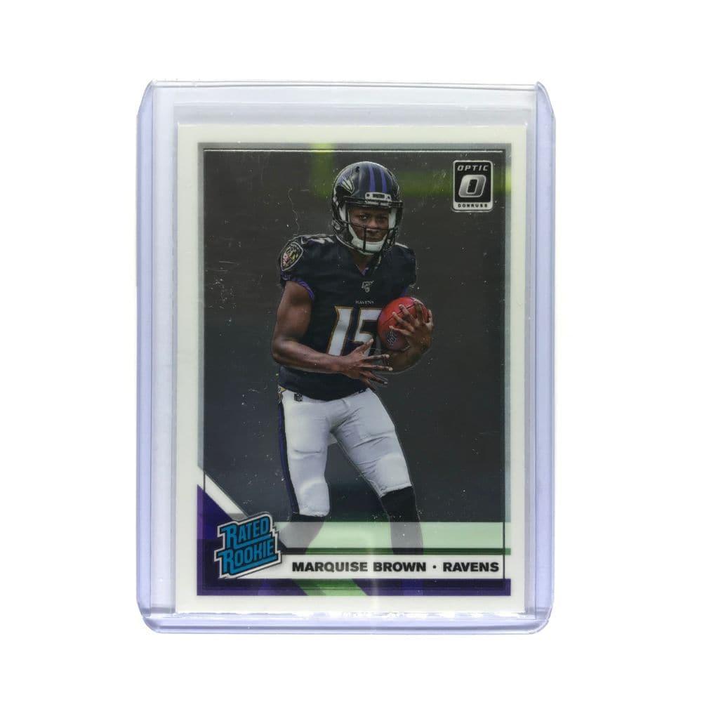 Marquise Brown Baltimore Ravens 2019 Panini Donruss Optic NFL Rated Rookie Card