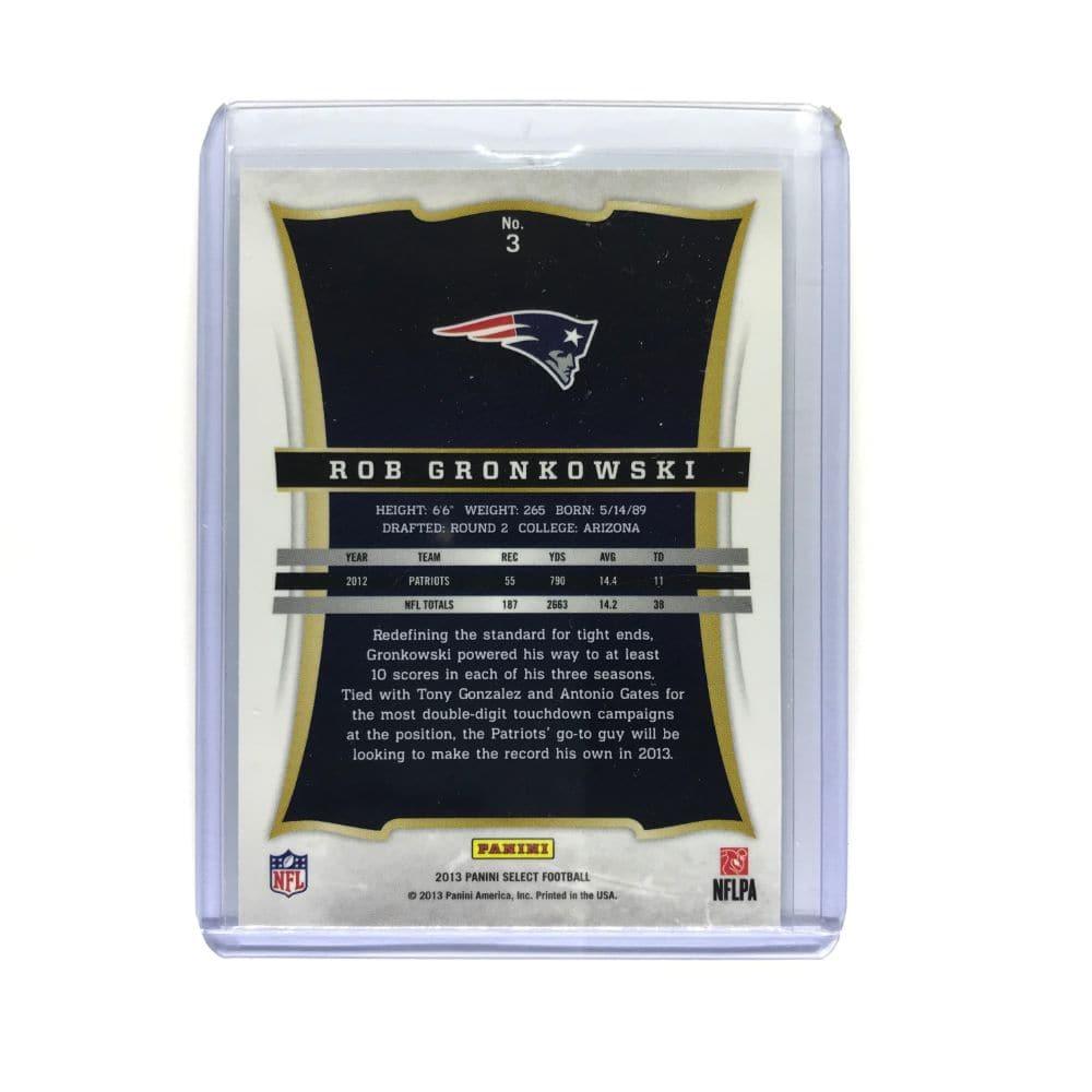 Rob Gronkowski New England Patriots 2013 Panini Select NFL Base Card