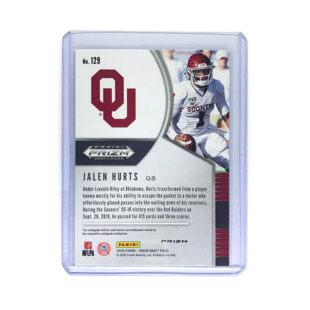 Jalen Hurts Philadelphia Eagles 2020 Panini NFL Draft Picks Silver Prizm Card