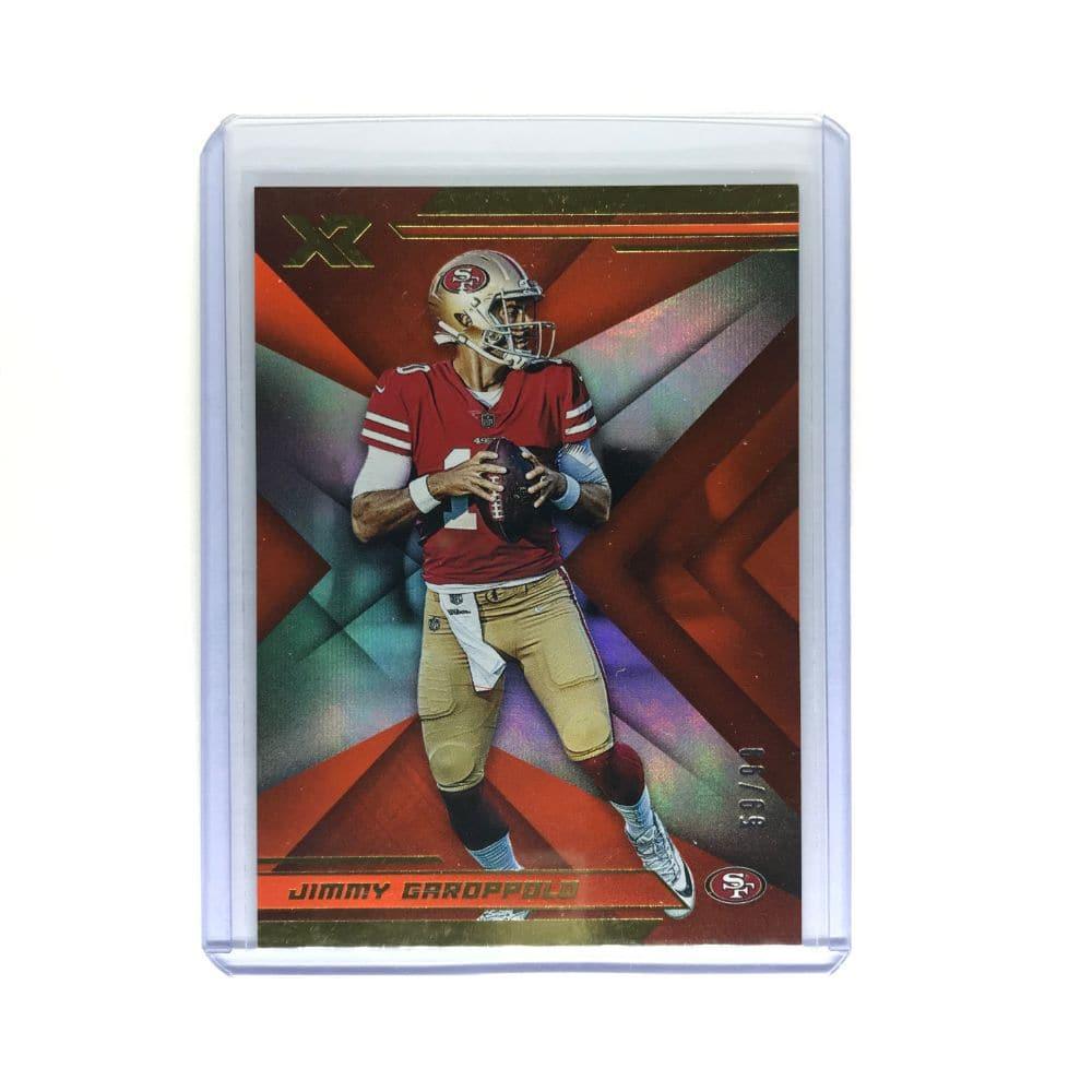 Jimmy Garoppolo San Francisco 49ers 2019 Panini XR NFL 59/99 Red Card