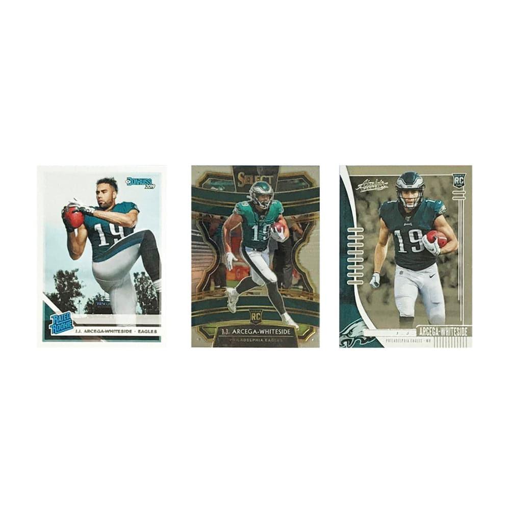 J.J Arcega-Whiteside Philadelphia Eagles Panini NFL 3 Rookie Base Card Set