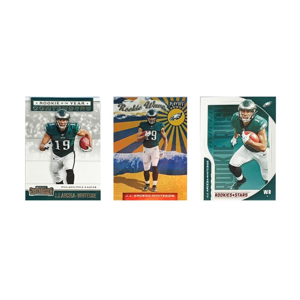 J.J Arcega-Whiteside Philadelphia Eagles Panini NFL 3 Rookie Insert Card Set