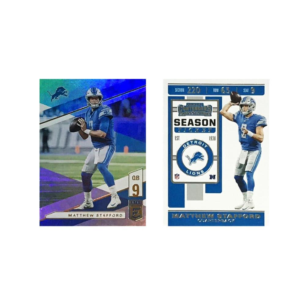 Matthew Stafford Detroit Lions Panini NFL 2 Card Set