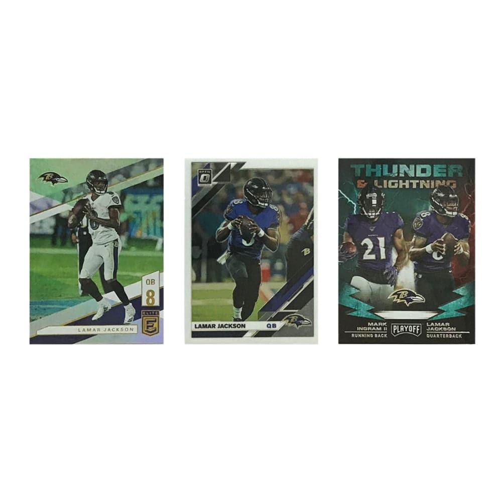 Lamar Jackson Baltimore Ravens Panini NFL 3 Premium Card Set