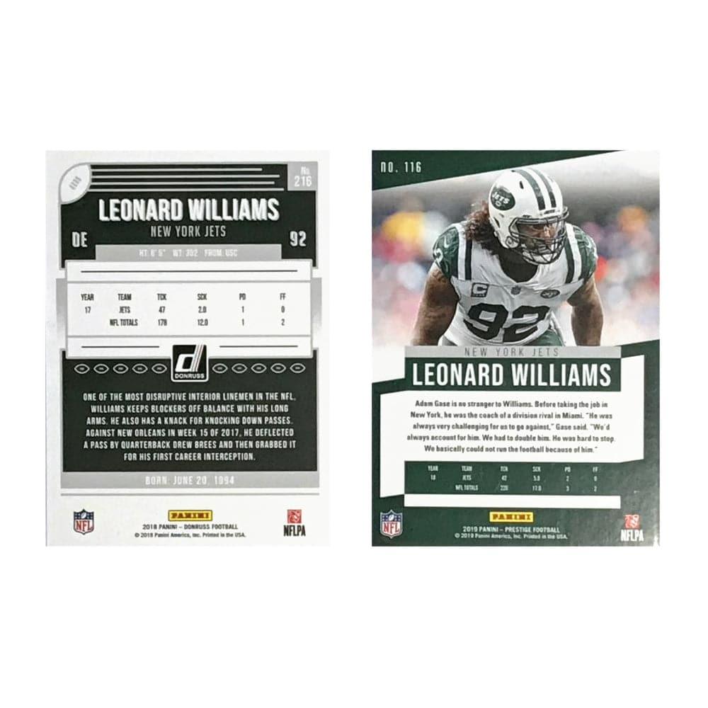 Leonard Williams New York Jets 2019 Panini NFL 2 Insert Card Set