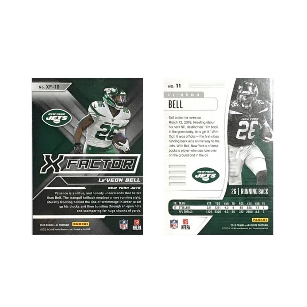 LeVeon Bell New York Jets 2019 Panini NFL 2 Insert Card Set