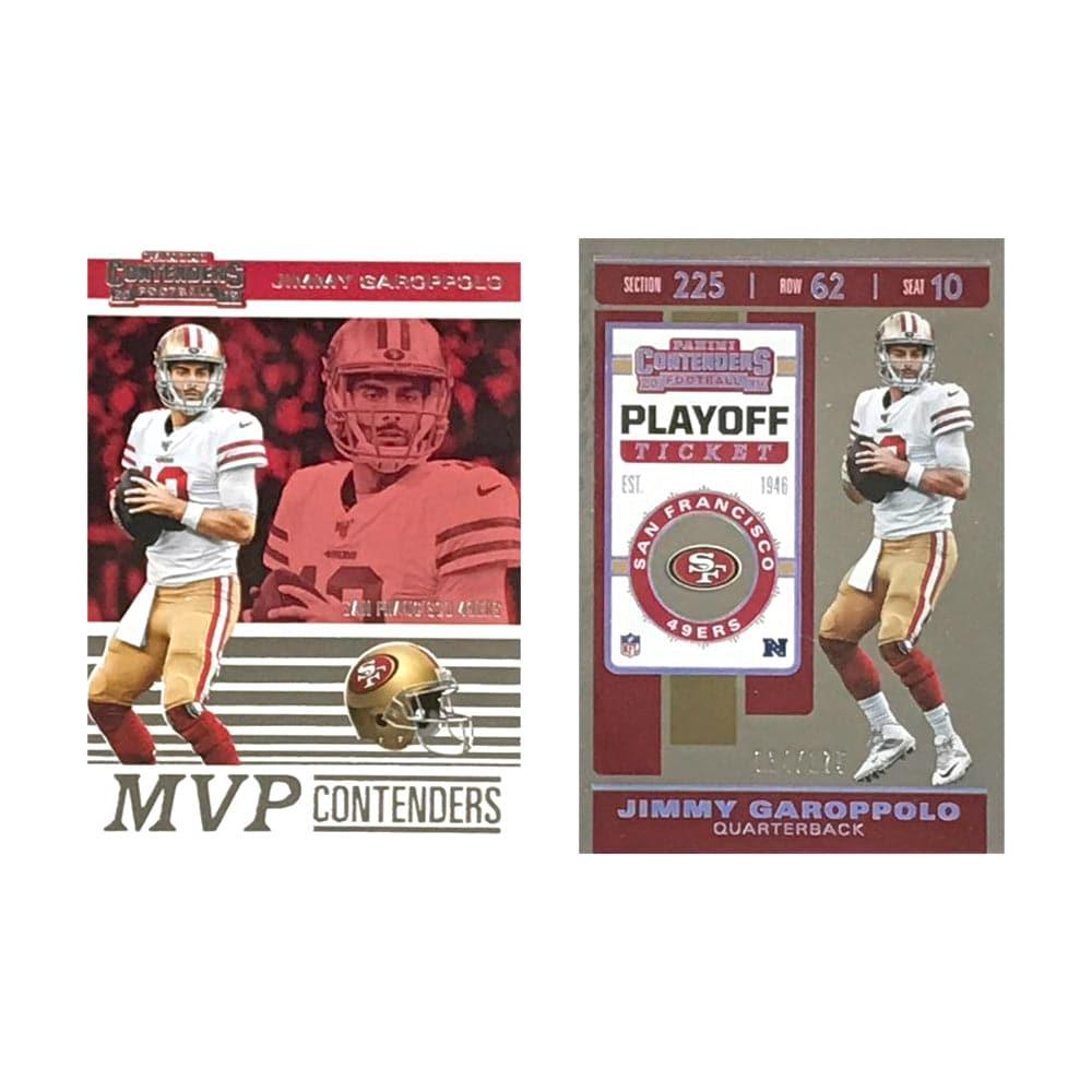 Jimmy Garoppolo San Francisco 49ers 2019 Panini NFL 2 Insert Card Set