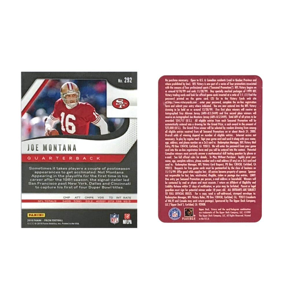 Joe Montana San Francisco 49ers 2019 Panini NFL 2 Insert Card Set