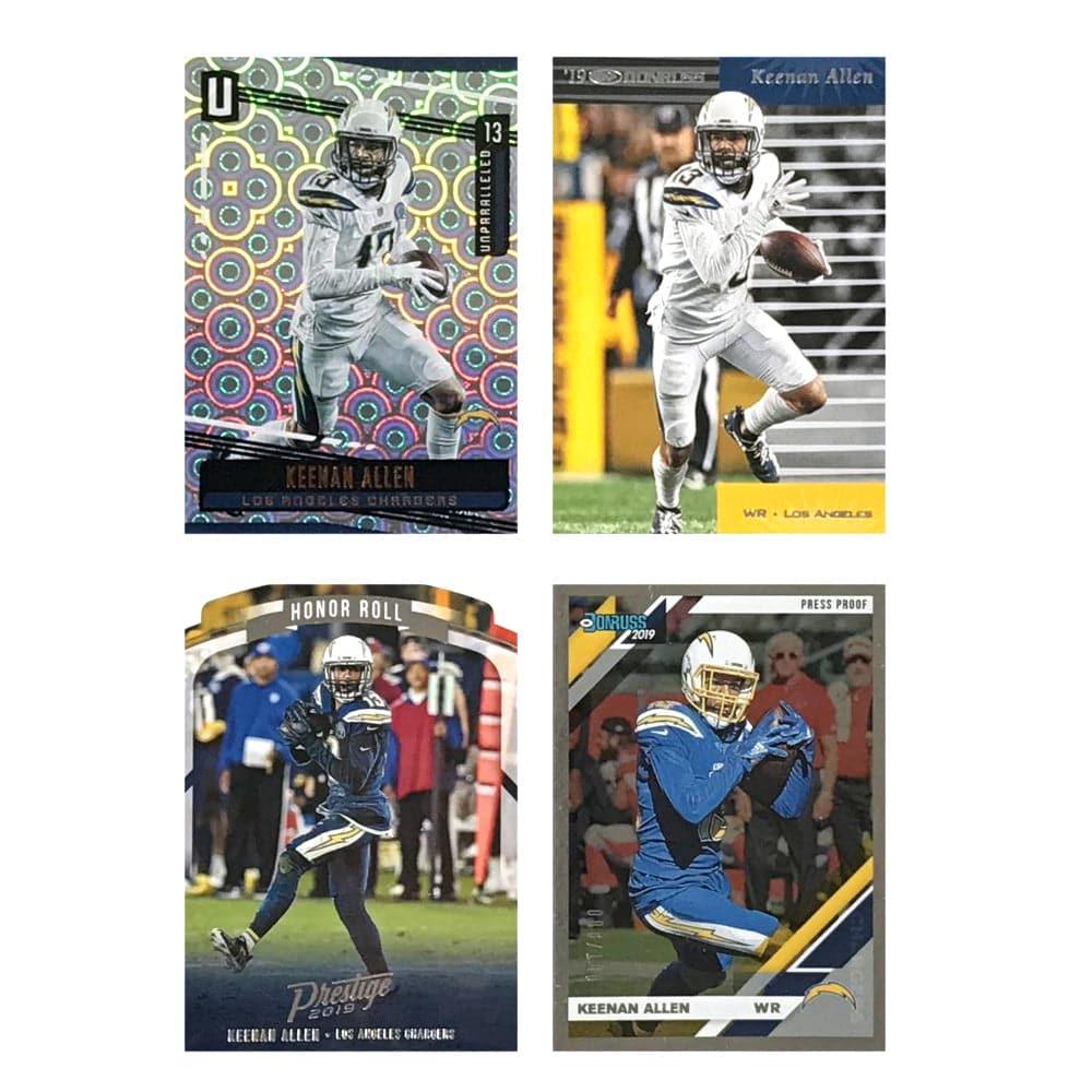 Keenan Allen Los Angeles Chargers 2019 Panini NFL 4 Insert Card Set