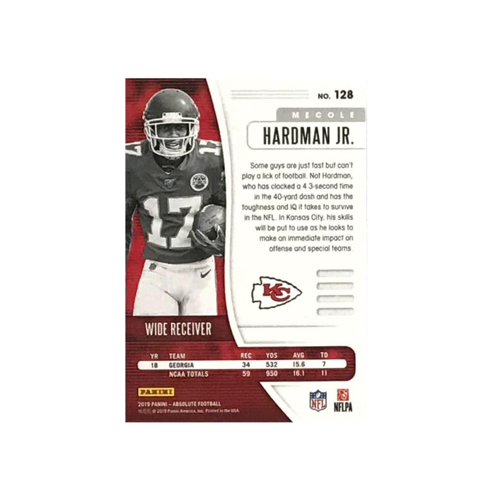 Mecole Hardman Jr. Kansas City Chiefs 2019 Panini Absolute NFL Rookie Base Card