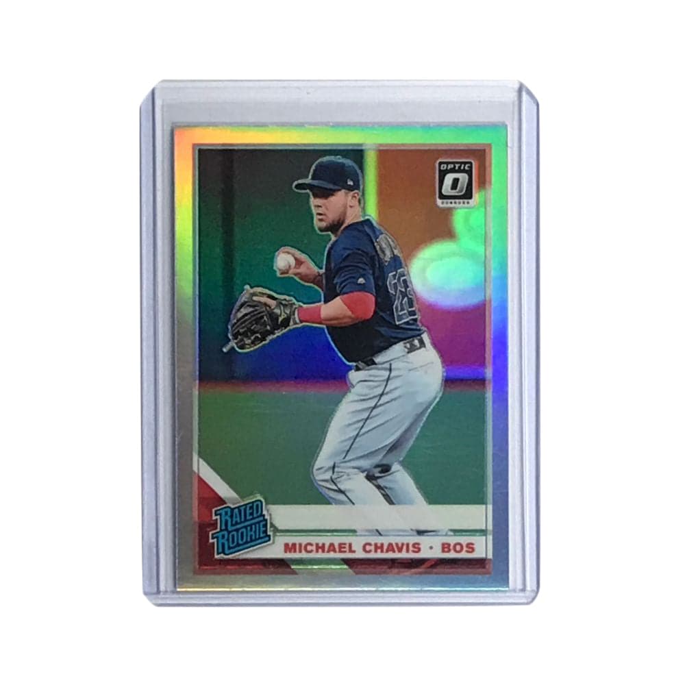 Michael Chavis Boston Red Sox 2019 Panini Optic MLB Silver Rated Rookie Card