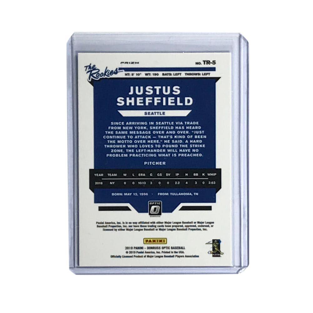 Justus Sheffield Seattle Mariners 2019 Panini Optic MLB Silver Rookie Card