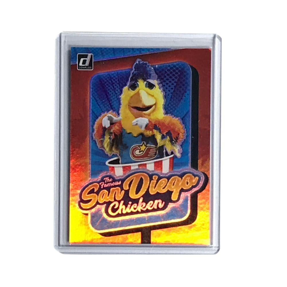 The Famous San Diego Chicken 2020 Panini Donruss MLB Holo Foil SP Card