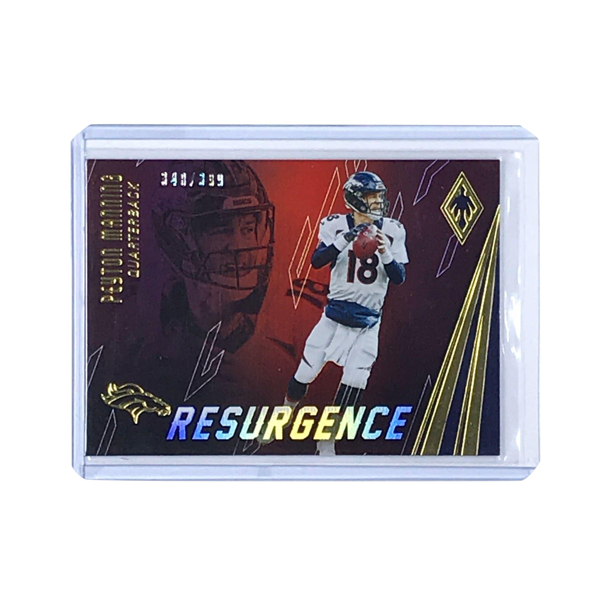 Peyton Manning Denver Broncos 2016 Panini Phoenix NFL Resurgence /399 Red Card