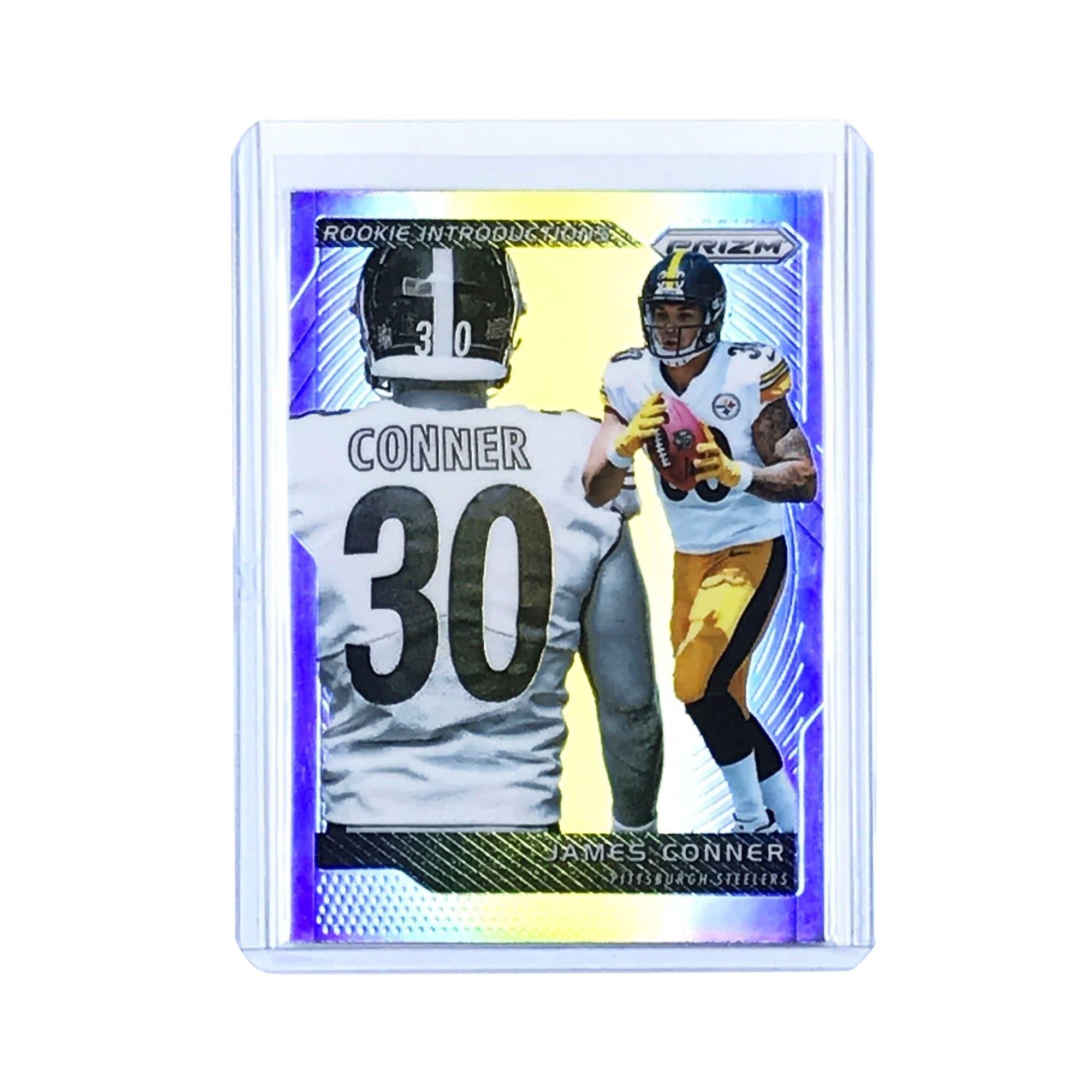 James Conner Pittsburgh Steelers 2017 Panini Prizm NFL Rookie Introductions Silver Card