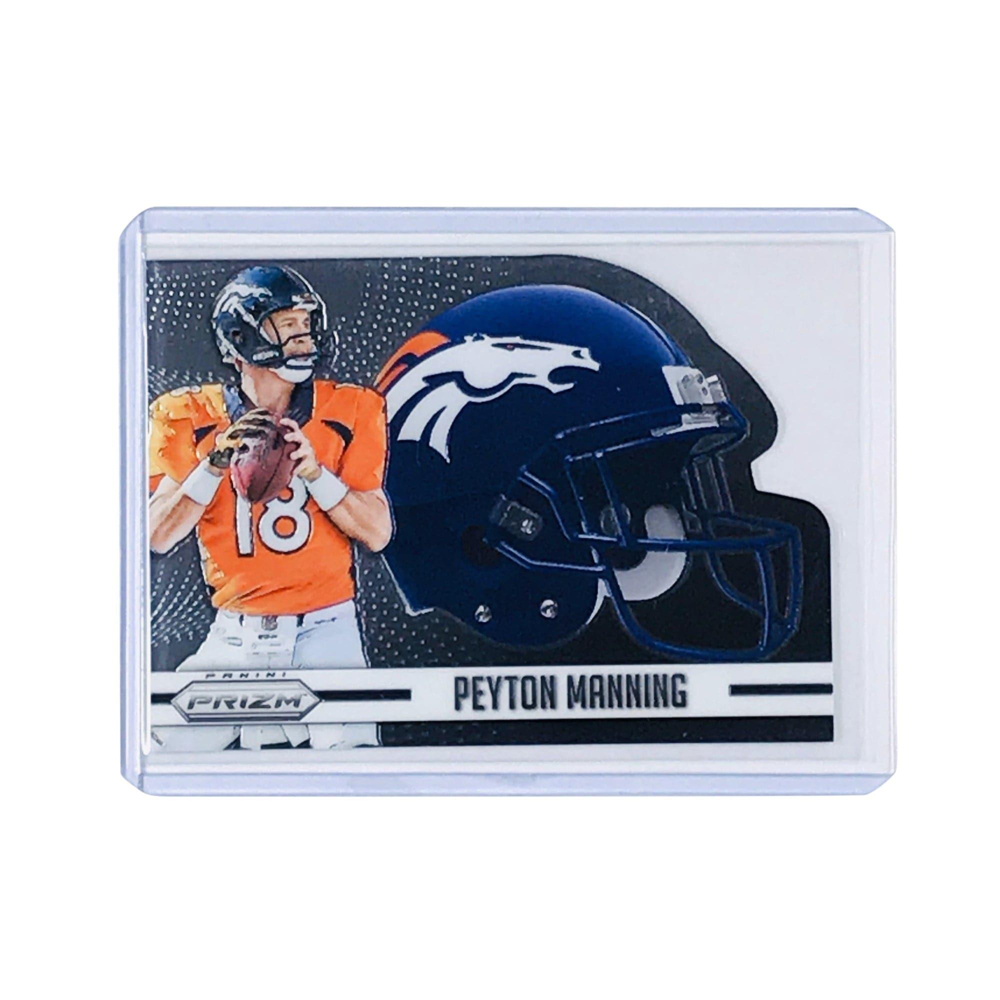 Peyton Manning Denver Broncos 2015 Panini Prizm NFL Helmets Die Cut Card