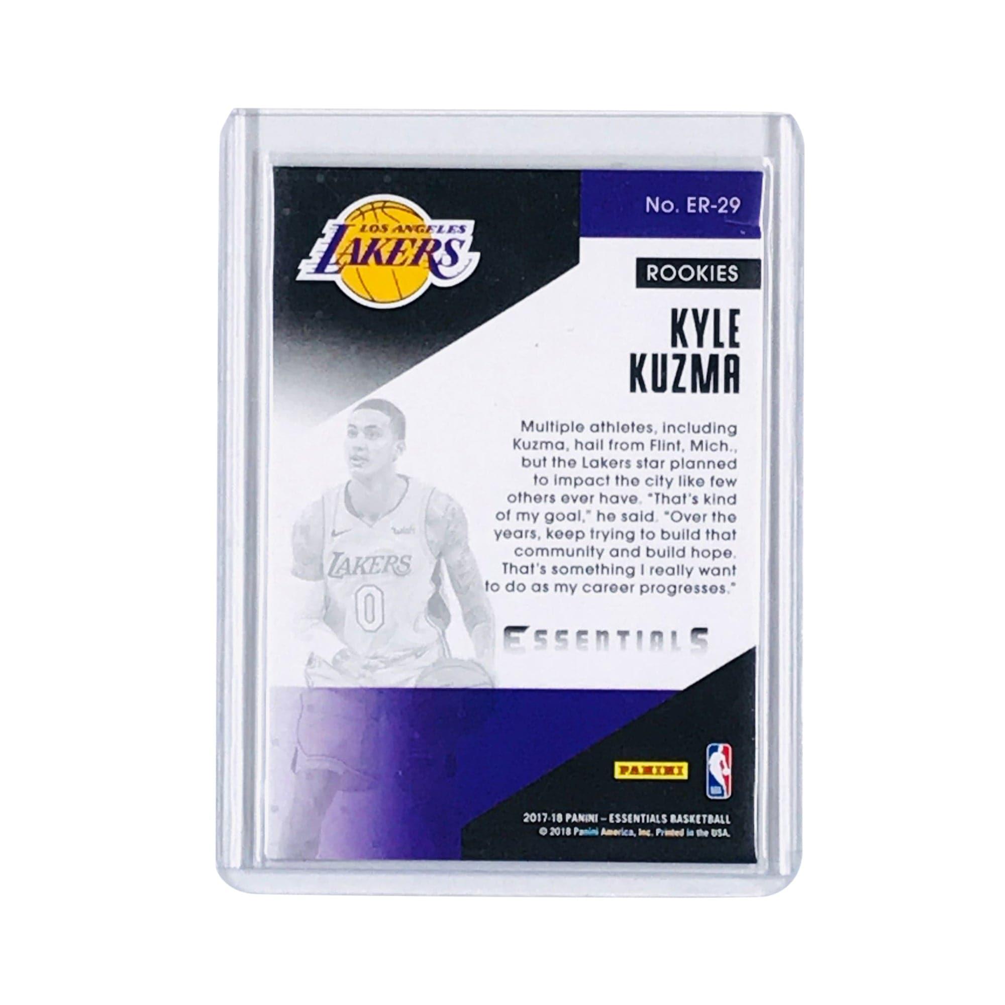 Kyle Kuzma Los Angeles Lakers 2017-18 Panini Essential Rookies NBA Insert Card