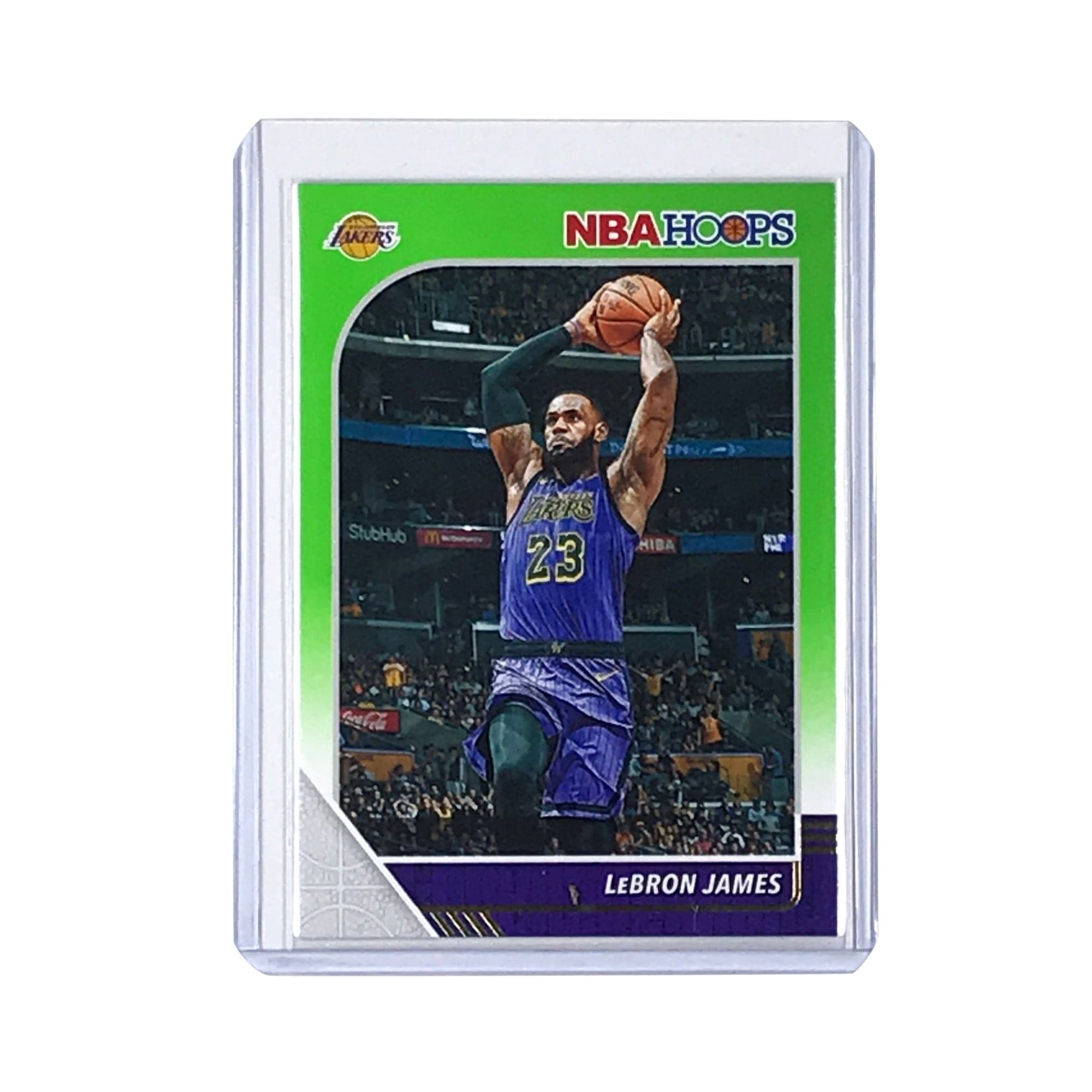 LeBron James Los Angeles Lakers 2019-20 Panini Hoops NBA Green Aus Excl Card