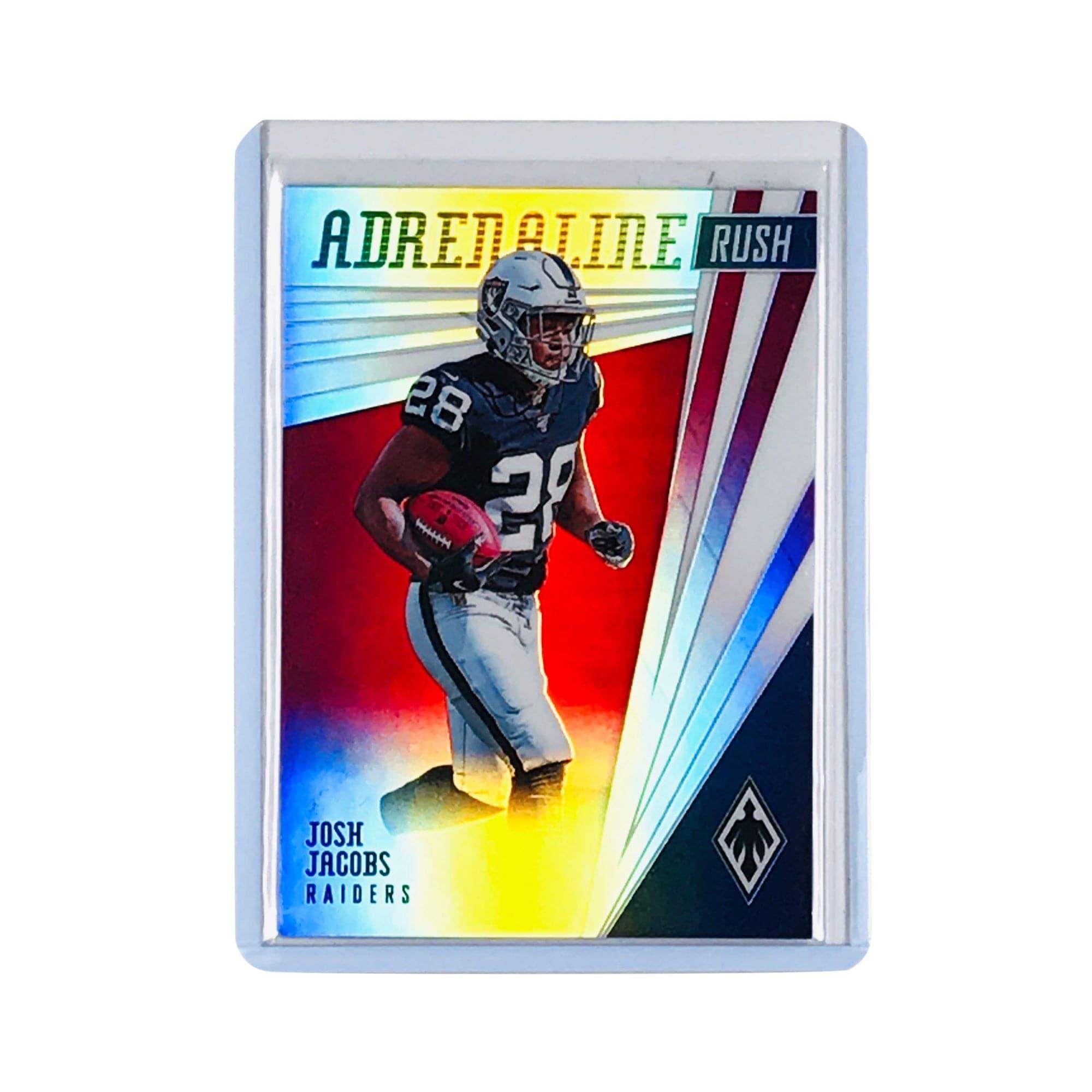 Josh Jacobs Las Vegas Raiders 2019 Panini Phoenix NFL Adrenaline Rush Red Rookie Card