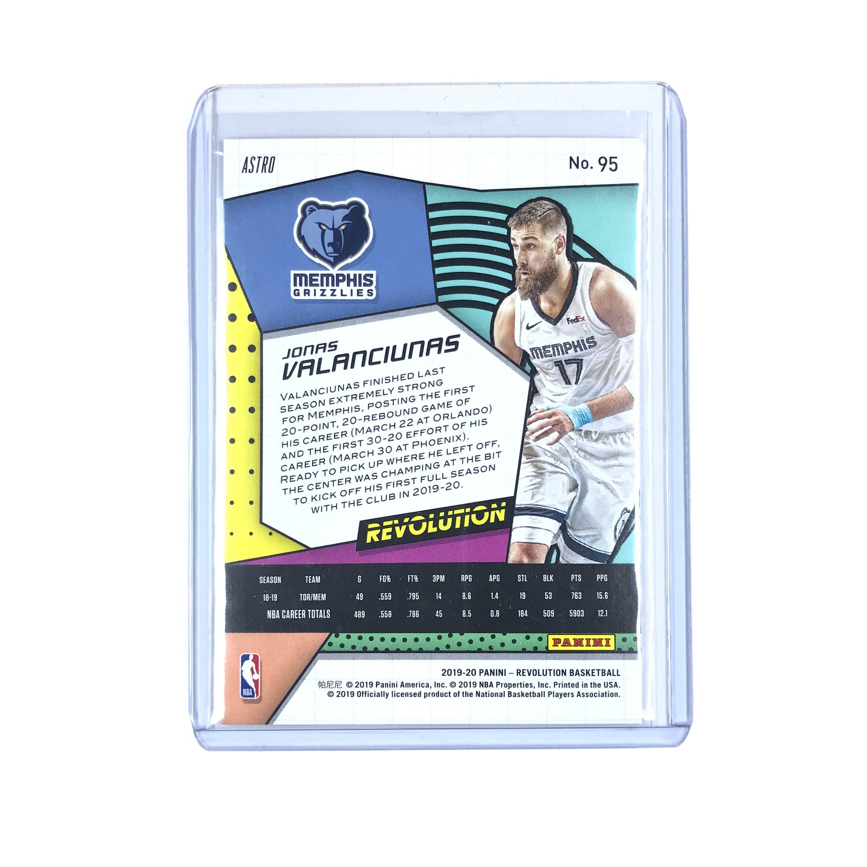 Jonas Valanciunas Memphis Grizzlies 2019-20 Panini Revolution NBA Astro Insert Card