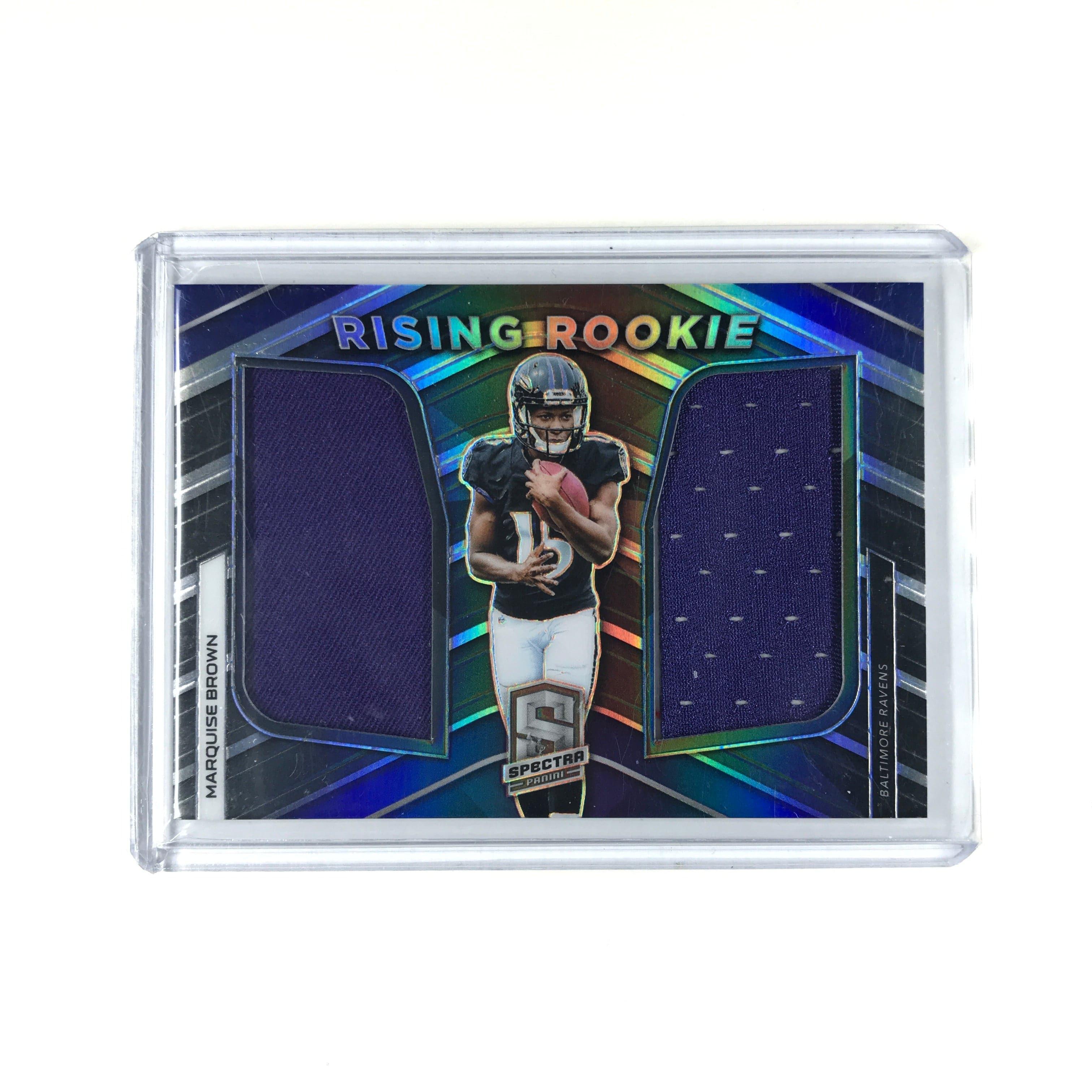 Marquise Brown Baltimore Ravens 2019 Panini Spectra NFL Rising Rookie /99 Patch Card