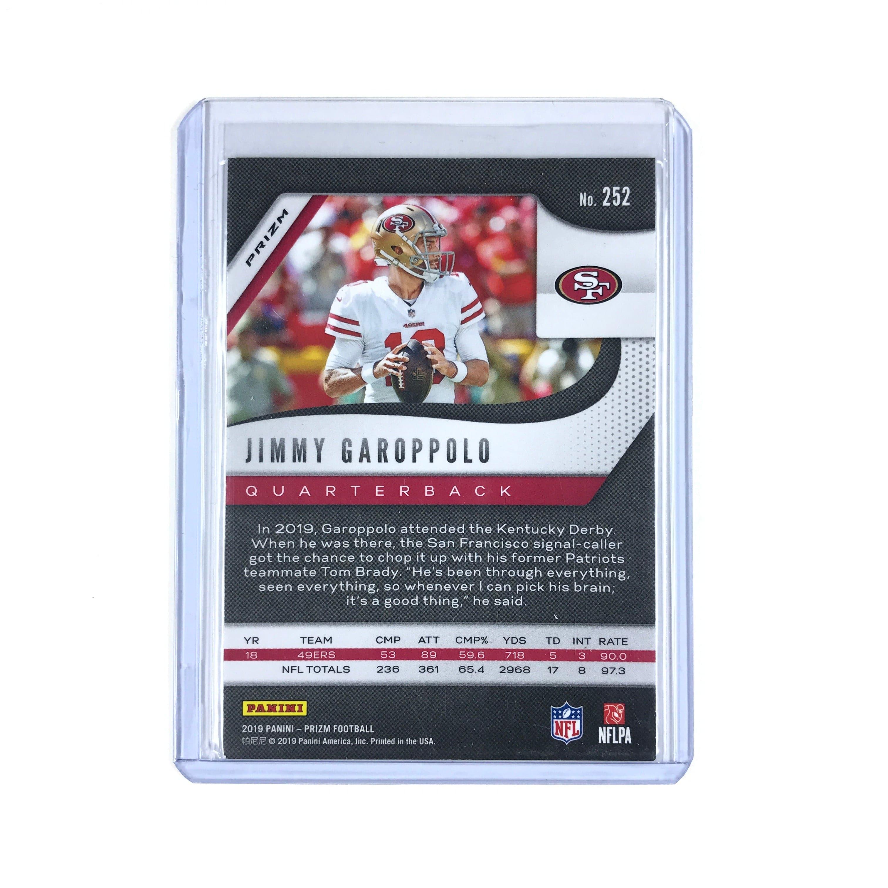 Jimmy Garoppolo San Francisco 49ers 2019 Panini Prizm NFL Silver 252 Card