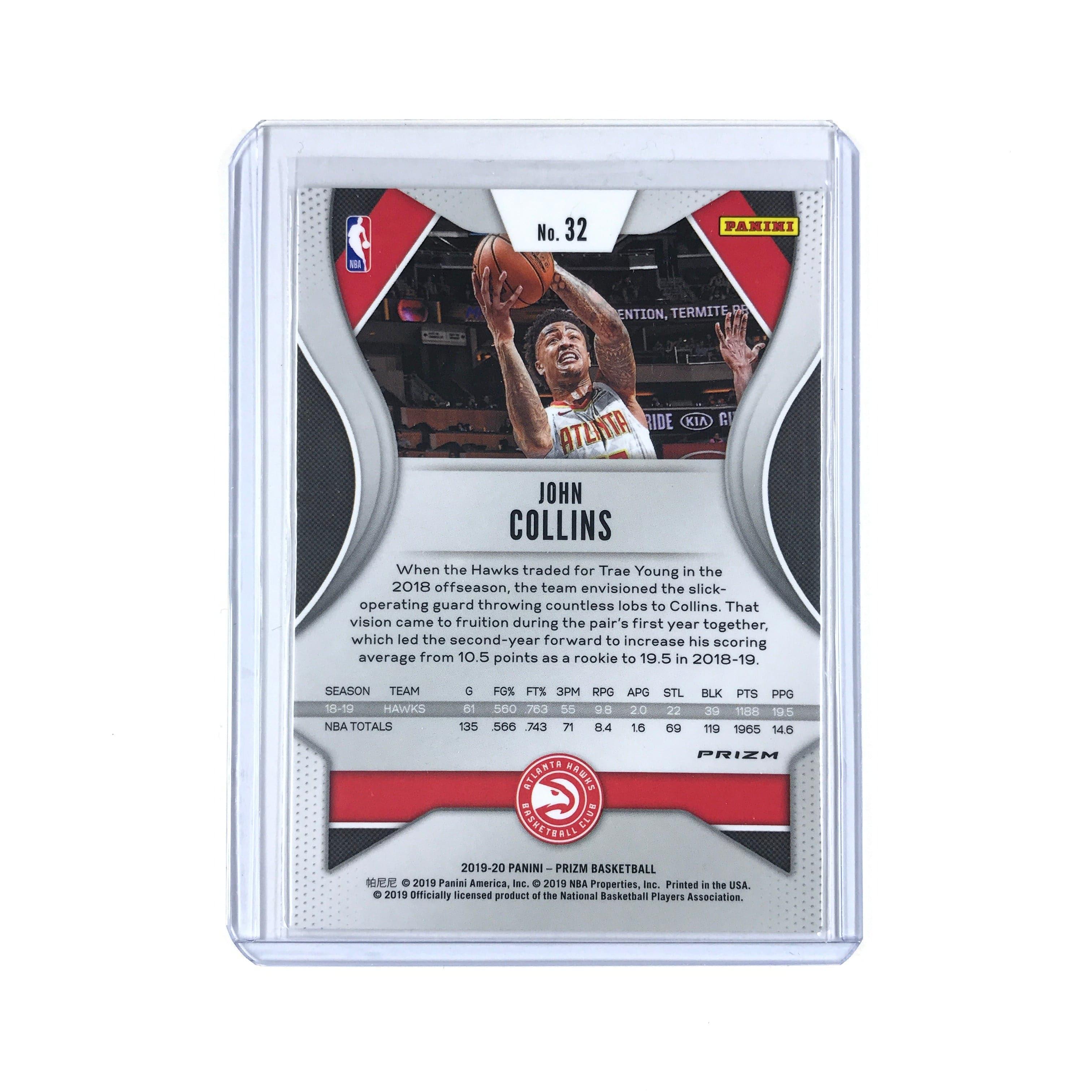 John Collins Atlanta Hawks 2019-20 Panini Prizm NBA Red Wave Card