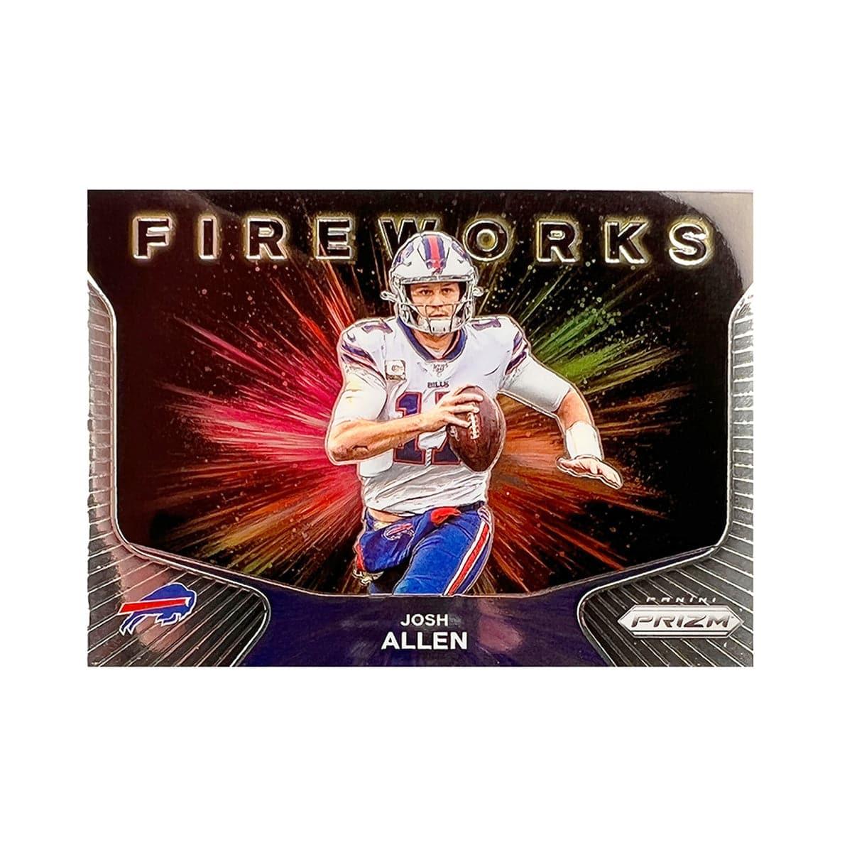 Josh Allen Buffalo Bills Panini NFL 20 Prizm Fireworks Trading Card