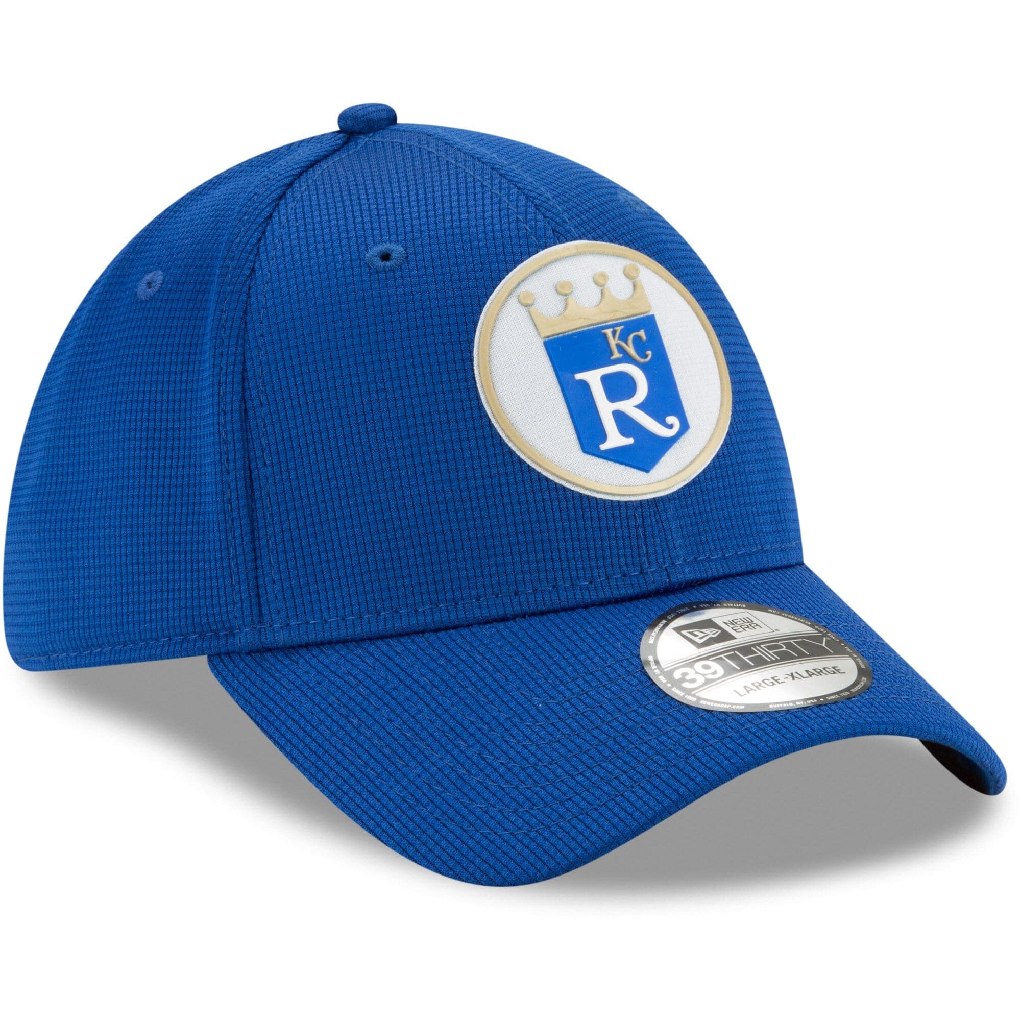 Kansas City Royals New Era MLB Clubhouse 39THIRTY Flex Fit Curve Hat - Blue