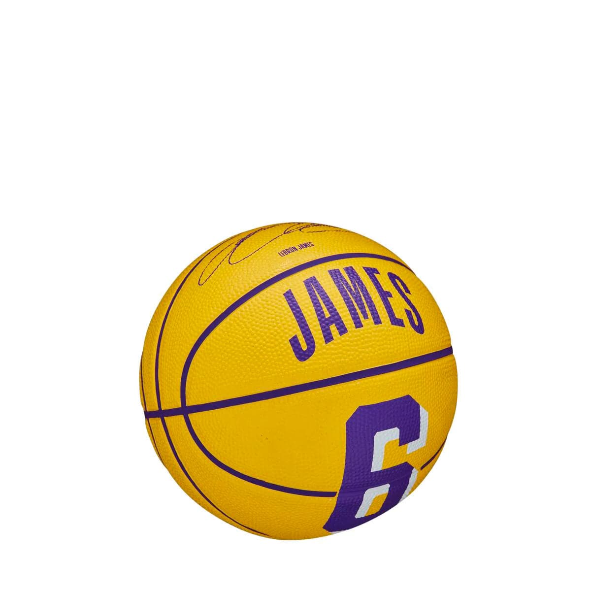 LeBron James Los Angeles Lakers Wilson NBA Mini Player Basketball - Gold