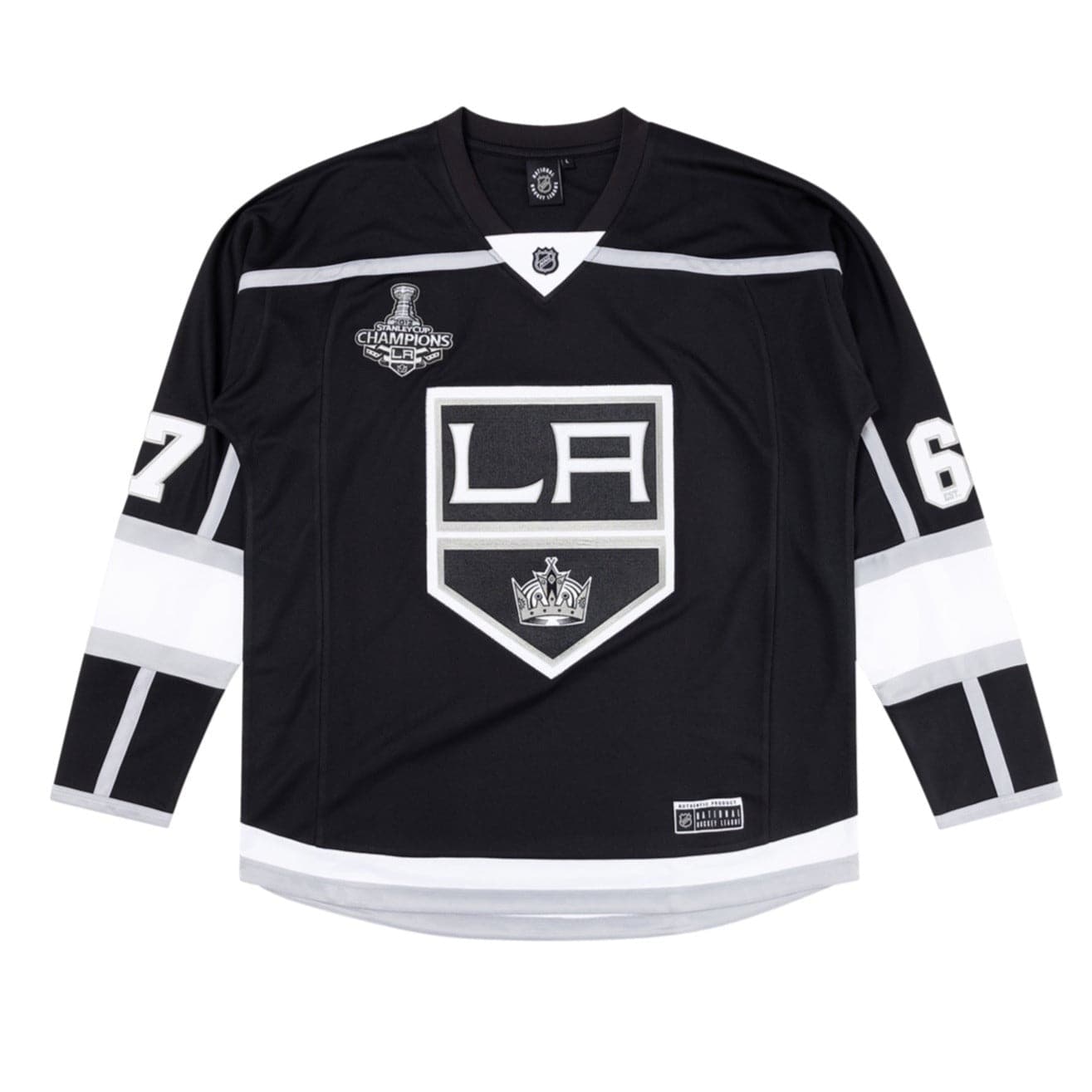 Los Angeles Kings NHL 2012 Stanley Cup Replica Fan Jersey - Black