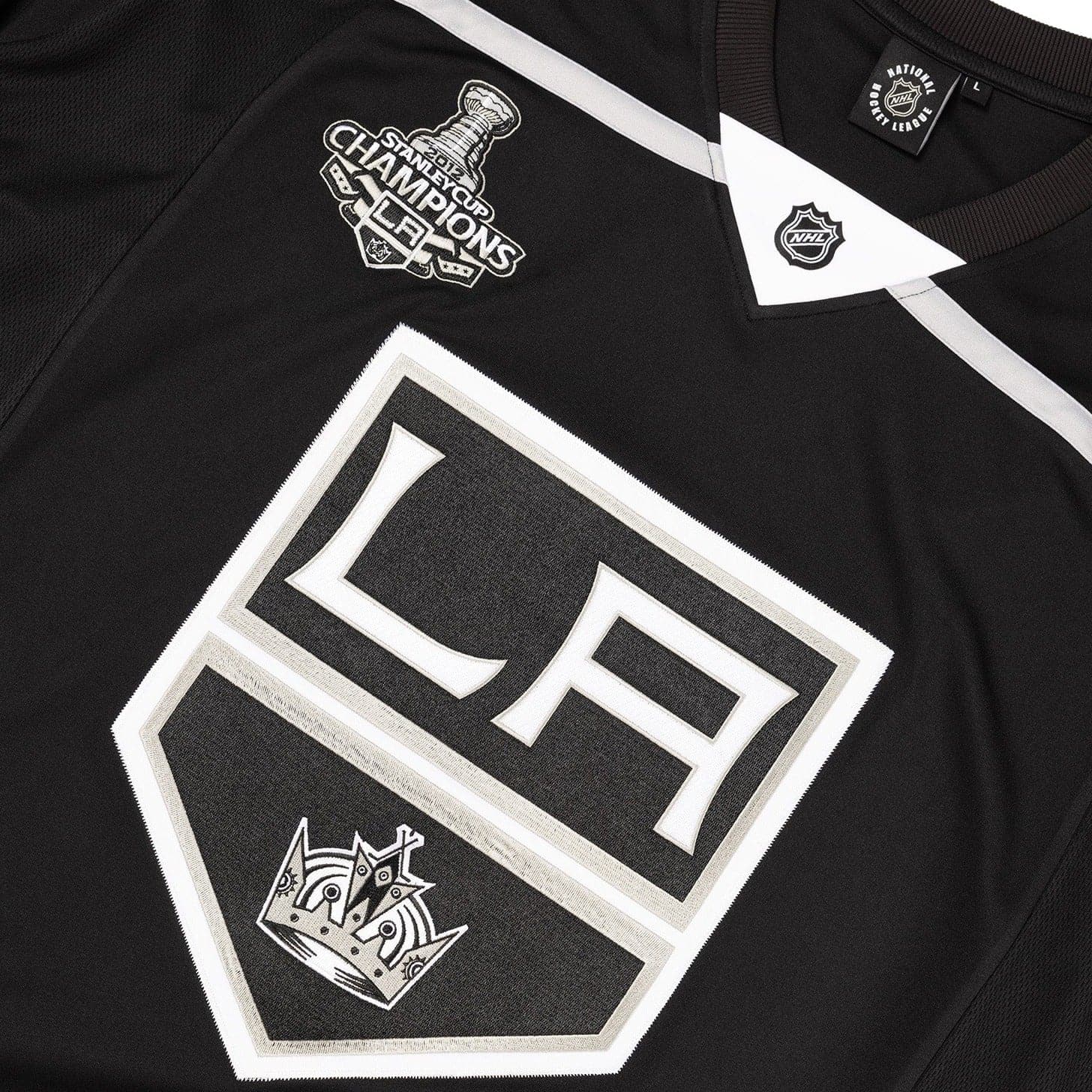 Los Angeles Kings NHL 2012 Stanley Cup Replica Fan Jersey - Black