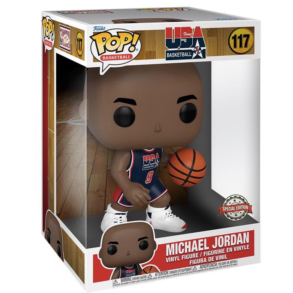 Michael Jordan USA Dream Team Funko Pop Jumbo 10" 117 Figure - Navy