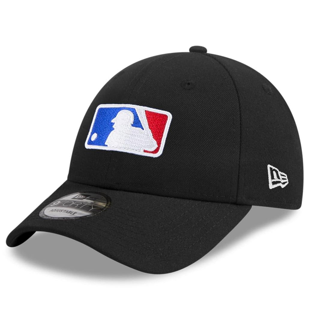 MLB Batterman Logo New Era 9FORTY Curve Snapback Hat - Black