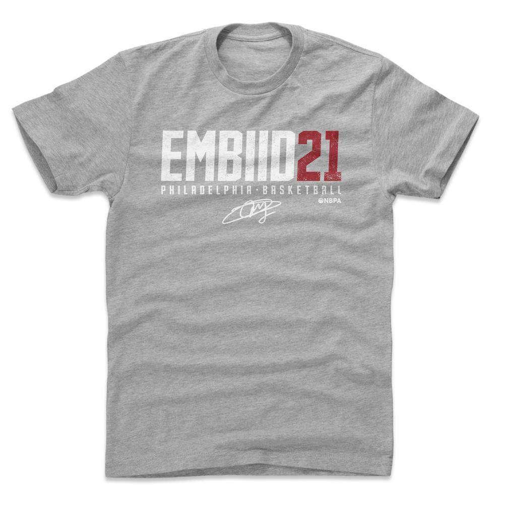 Joel Embiid Philadelphia 76ers 500 Level NBA Name T-Shirt - Grey