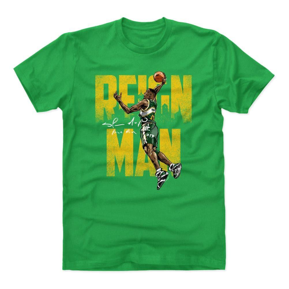 Shawn Kemp Seattle Supersonics 500 Level NBA Reign Man T-Shirt - Green