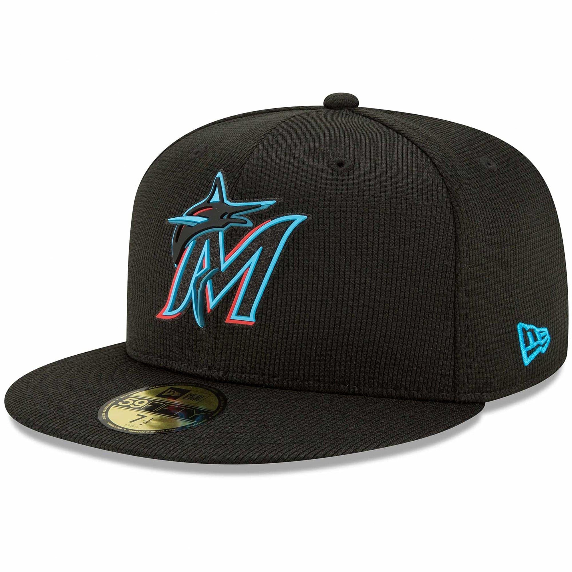 Miami Marlins New Era MLB Clubhouse 59FIFTY Fitted Hat - Black