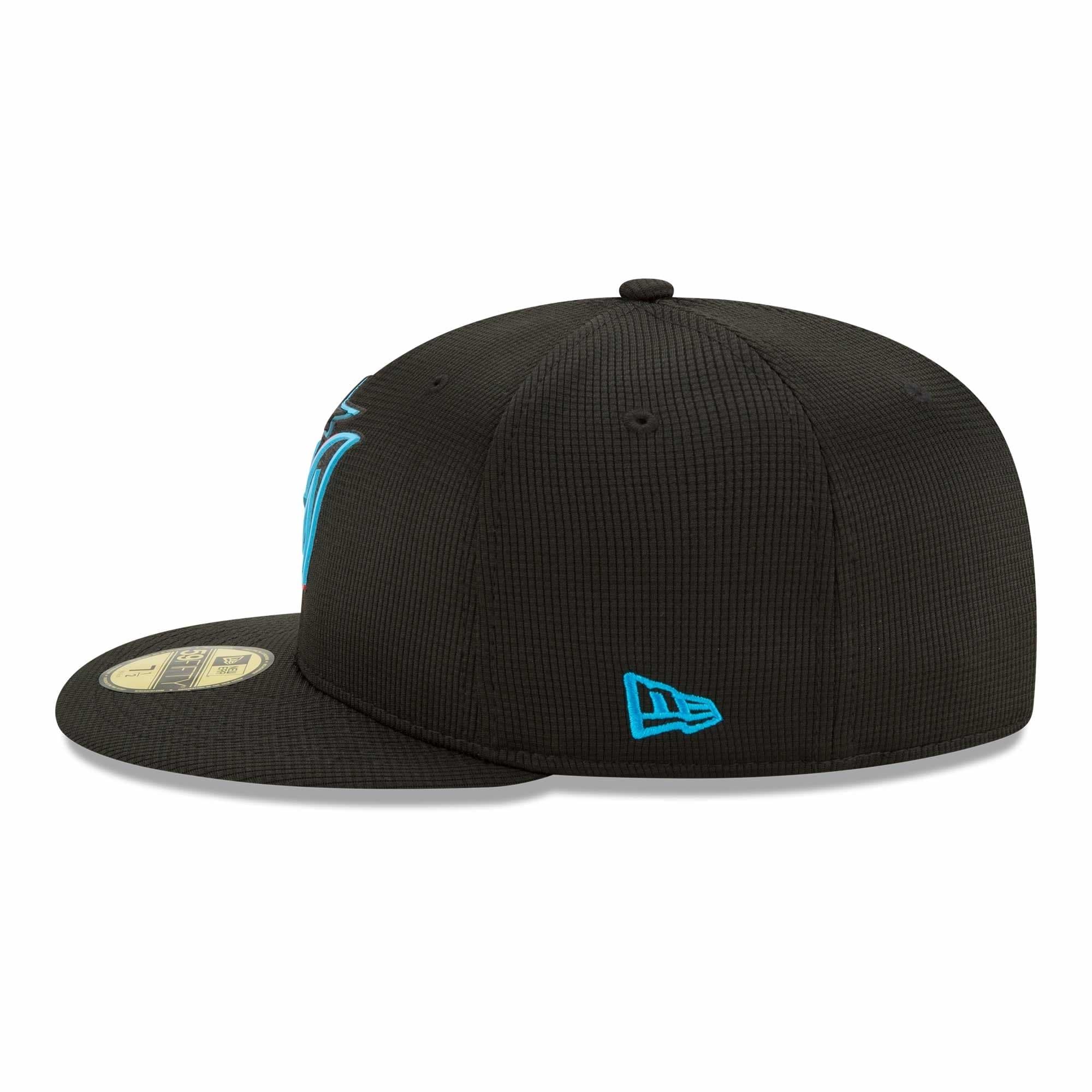 Miami Marlins New Era MLB Clubhouse 59FIFTY Fitted Hat - Black