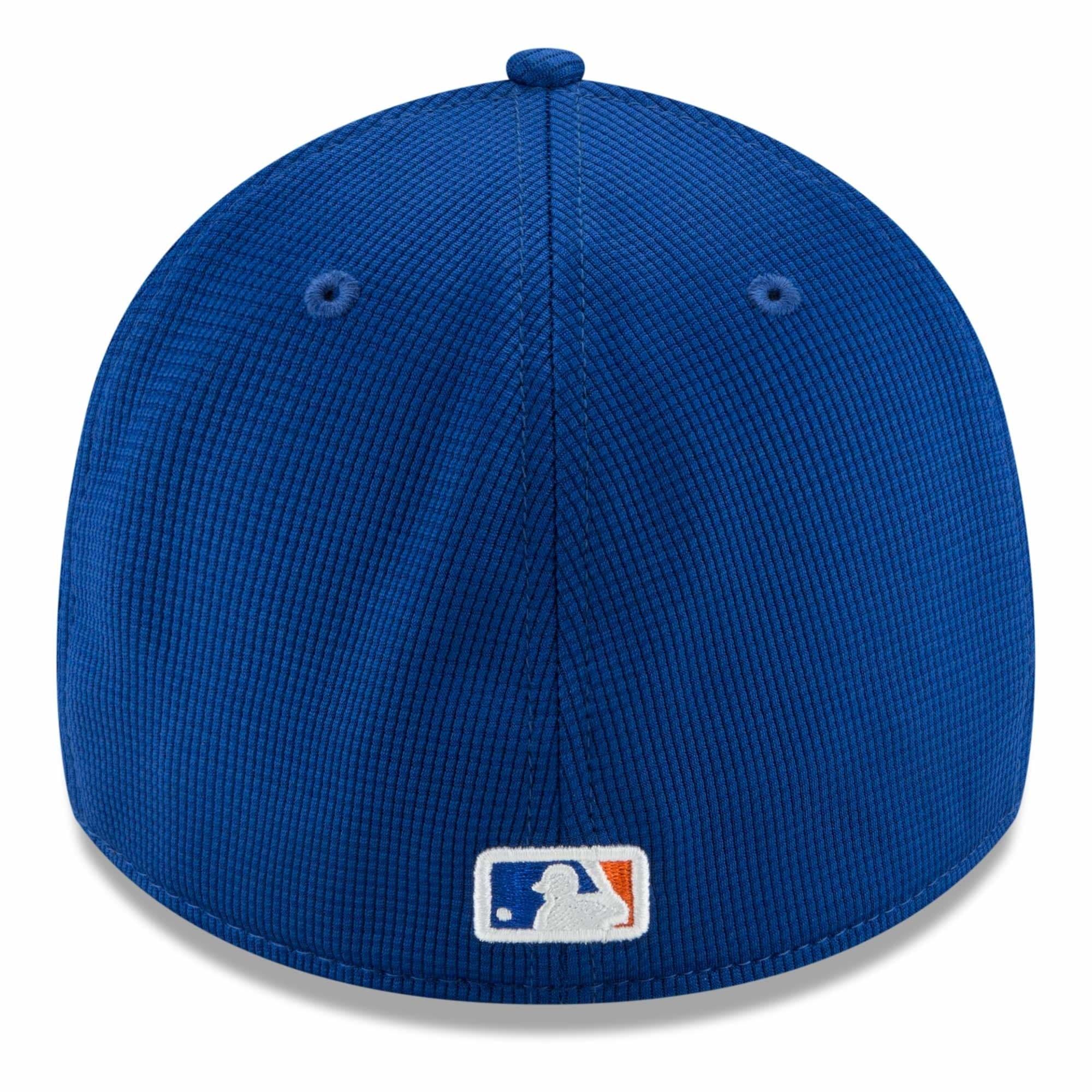 New York Mets New Era MLB Clubhouse 39THIRTY Flex Fit Curve Hat - Blue