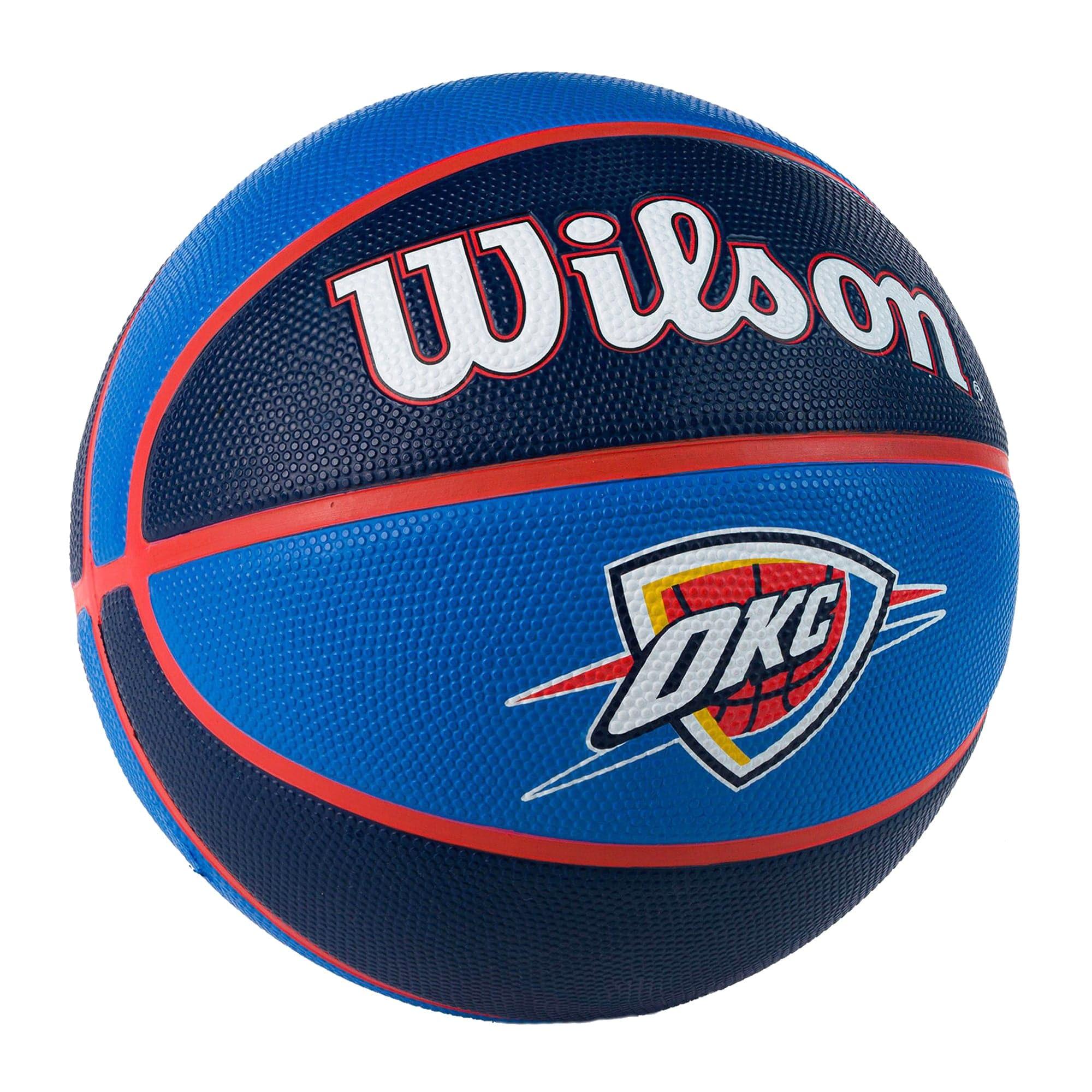 Oklahoma City Thunder Wilson NBA Team Tribute Outdoor Basketball Ball