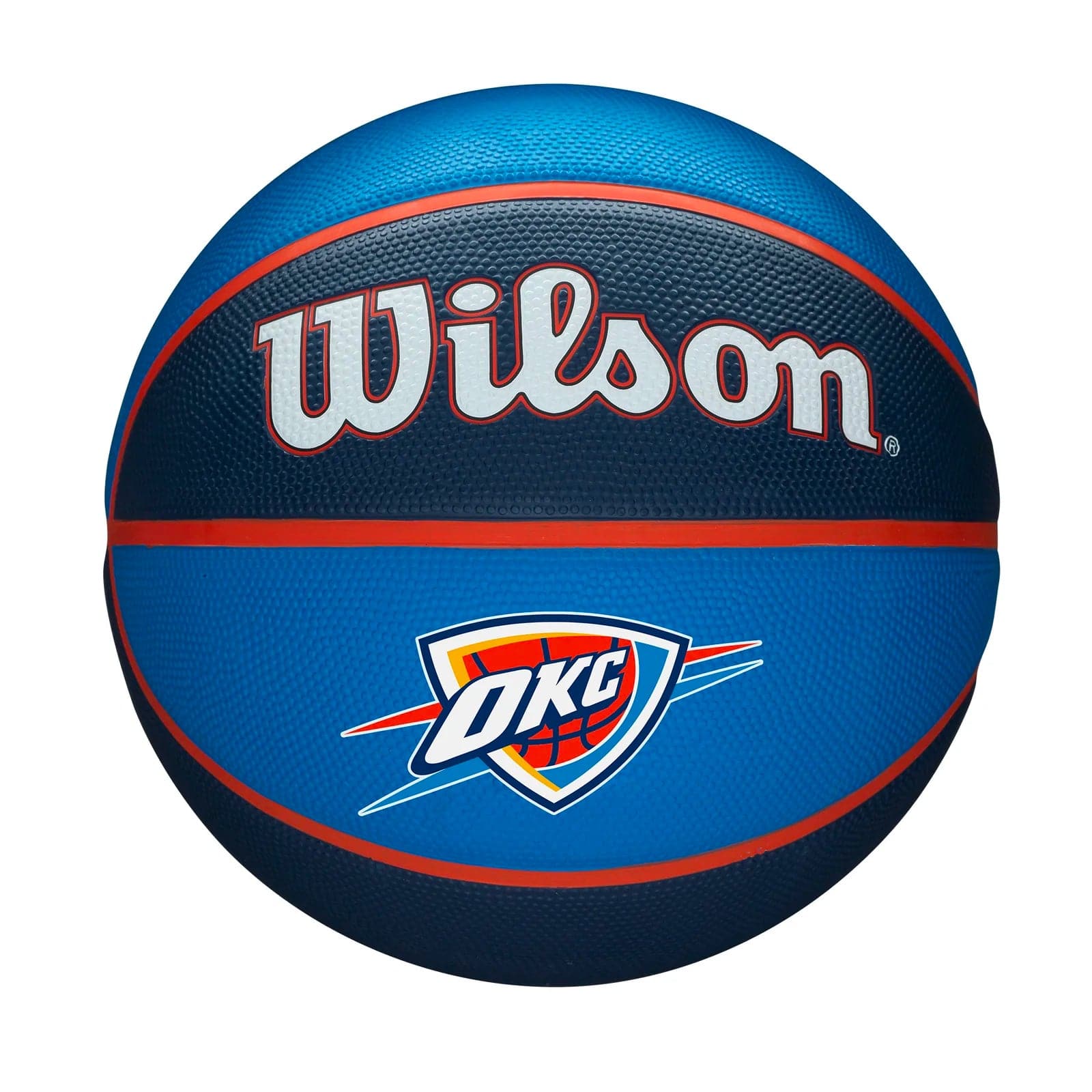 Oklahoma City Thunder Wilson NBA Team Tribute Outdoor Basketball Ball