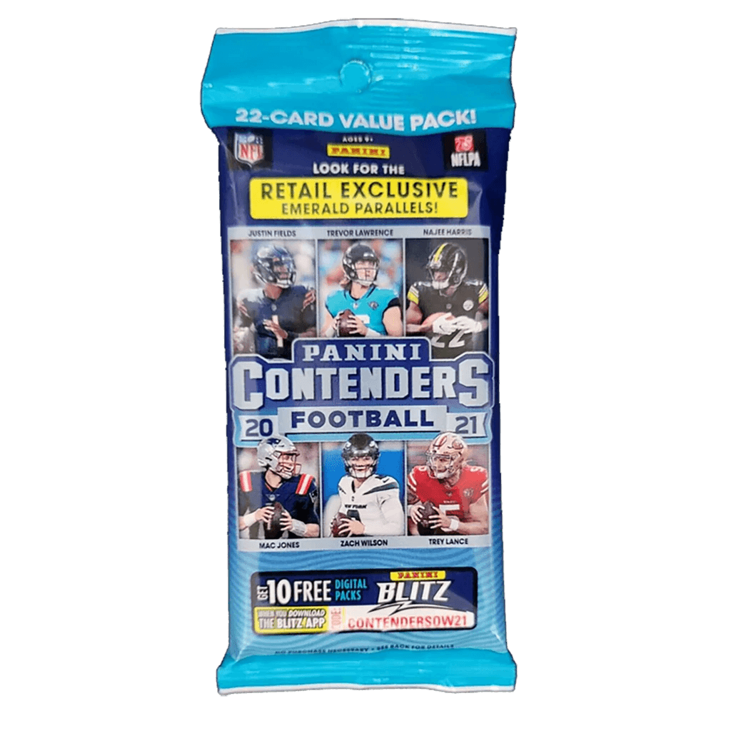 21-22 Panini NFL Contenders Football Trading Card Fat Pack - Set Of 12