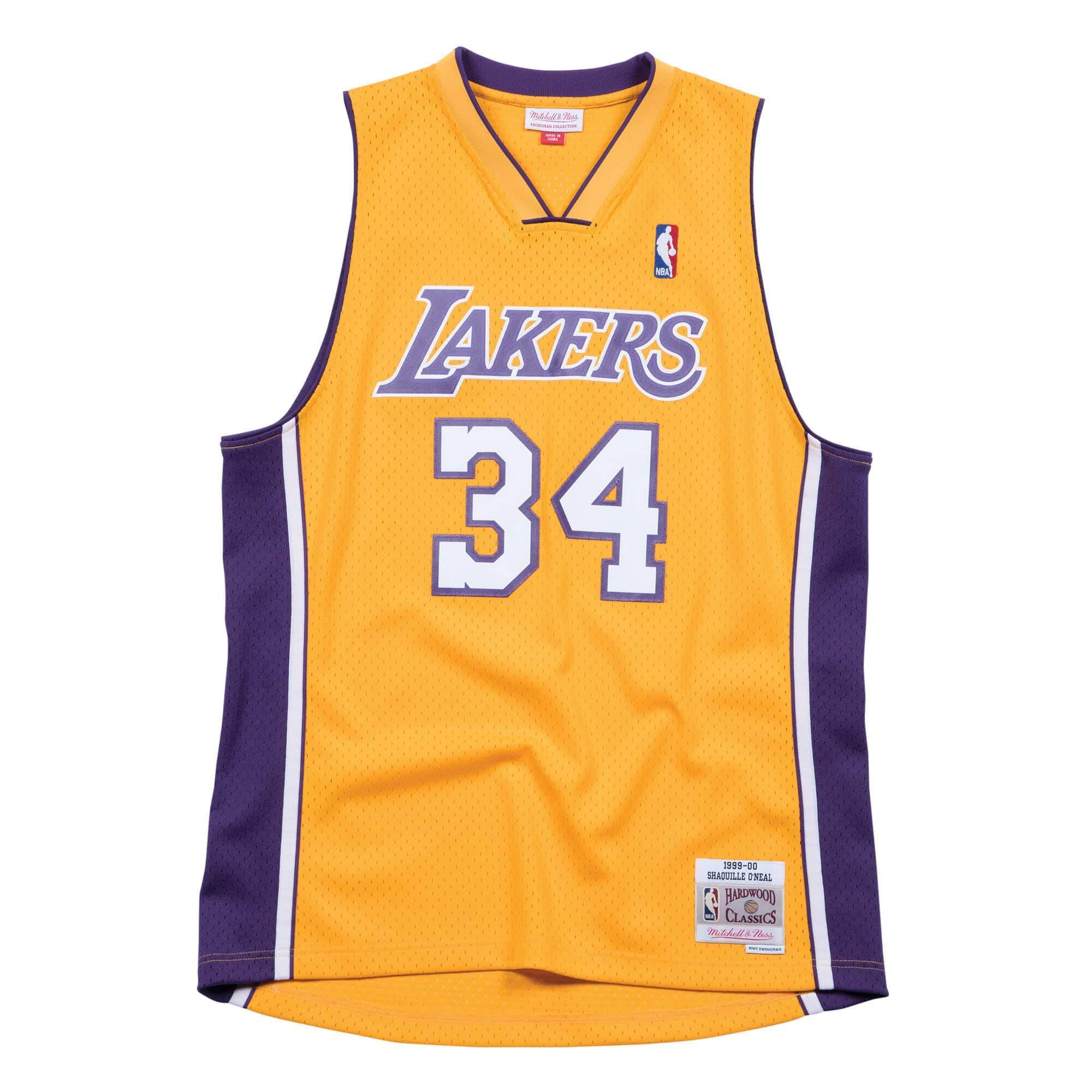 Shaquille O'Neal Los Angeles Lakers Mitchell & Ness NBA 99-00 Swingman Jersey - Gold