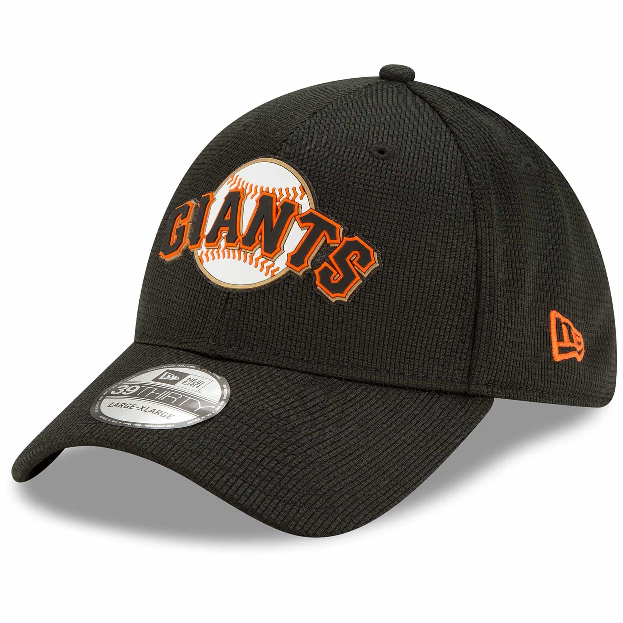 San Francisco Giants New Era MLB Clubhouse 39THIRTY Flex Fit Curve Hat - Black